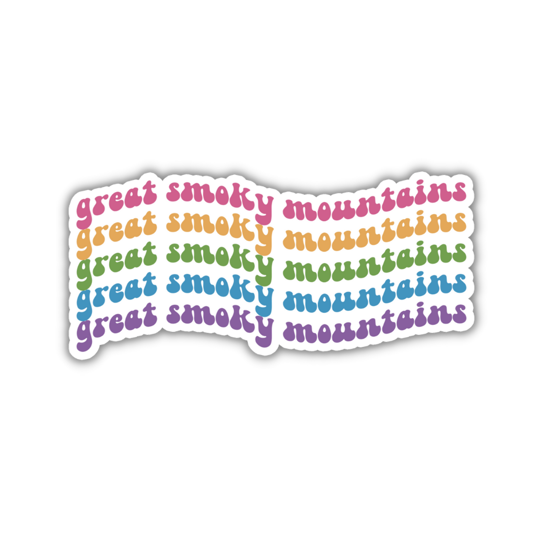 Great Smoky Mountains National Park Retro Sticker