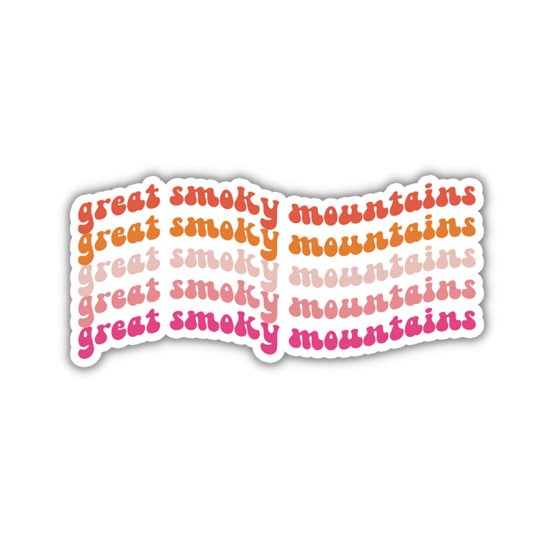 Great Smoky Mountains National Park Retro Sticker