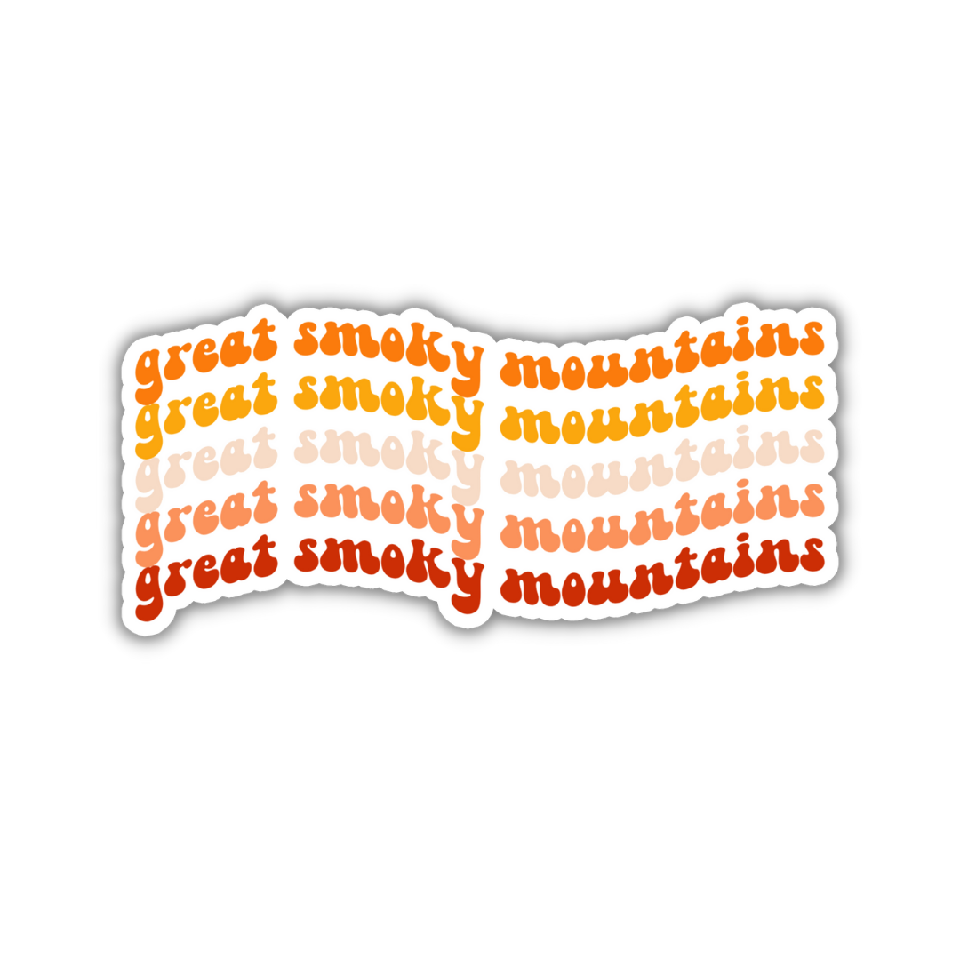 Great Smoky Mountains National Park Retro Sticker