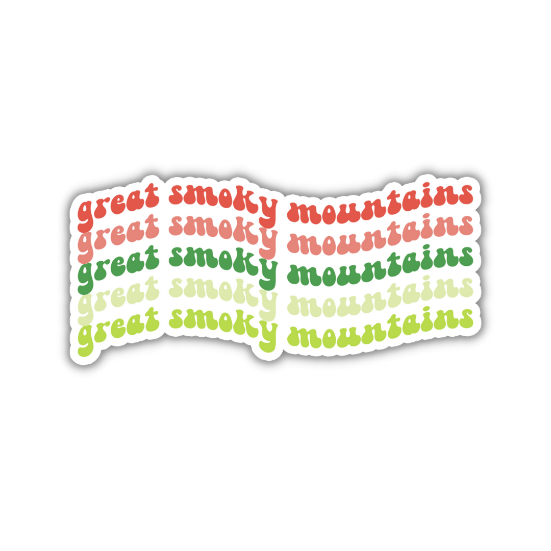 Great Smoky Mountains National Park Retro Sticker