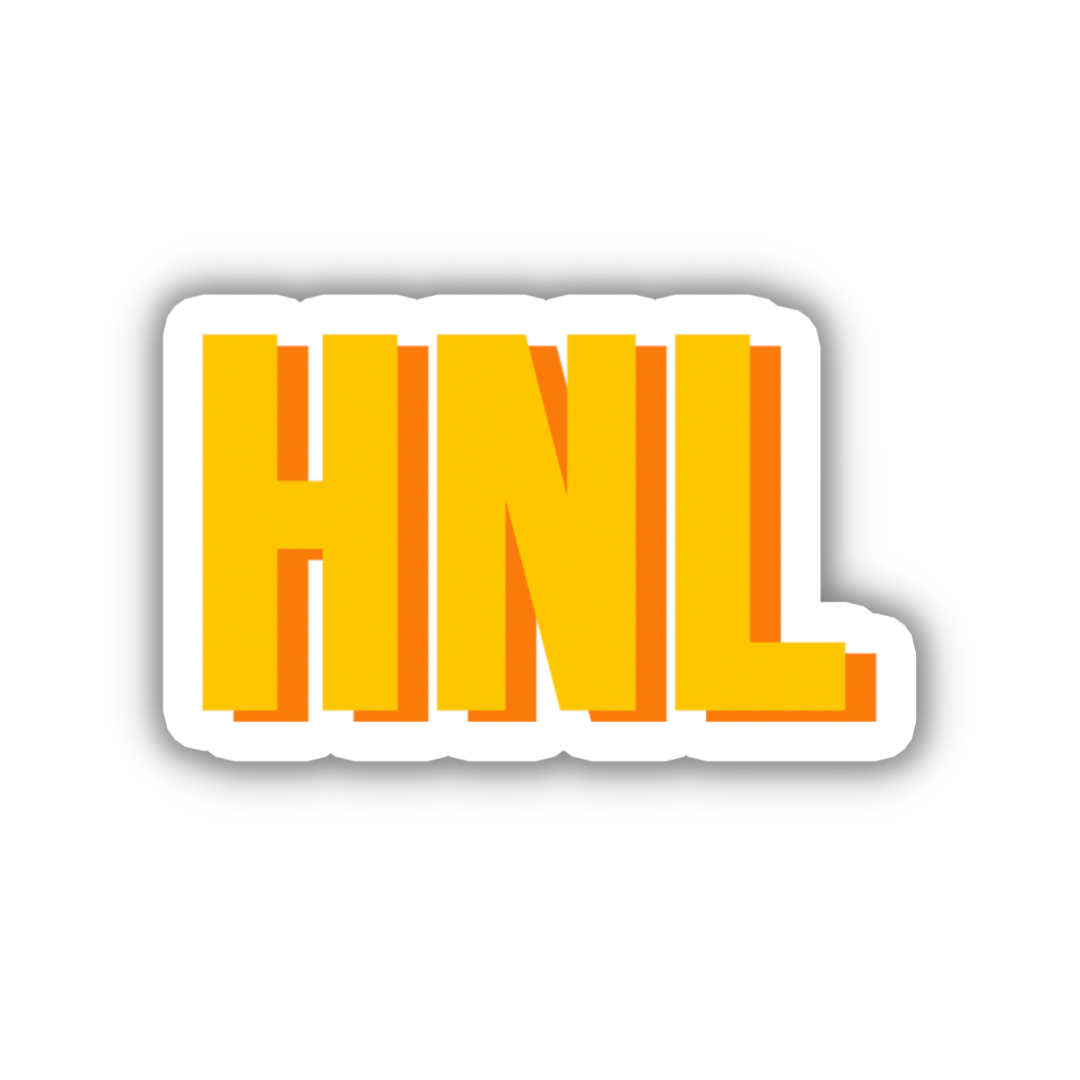 HNL Double Layered Sticker