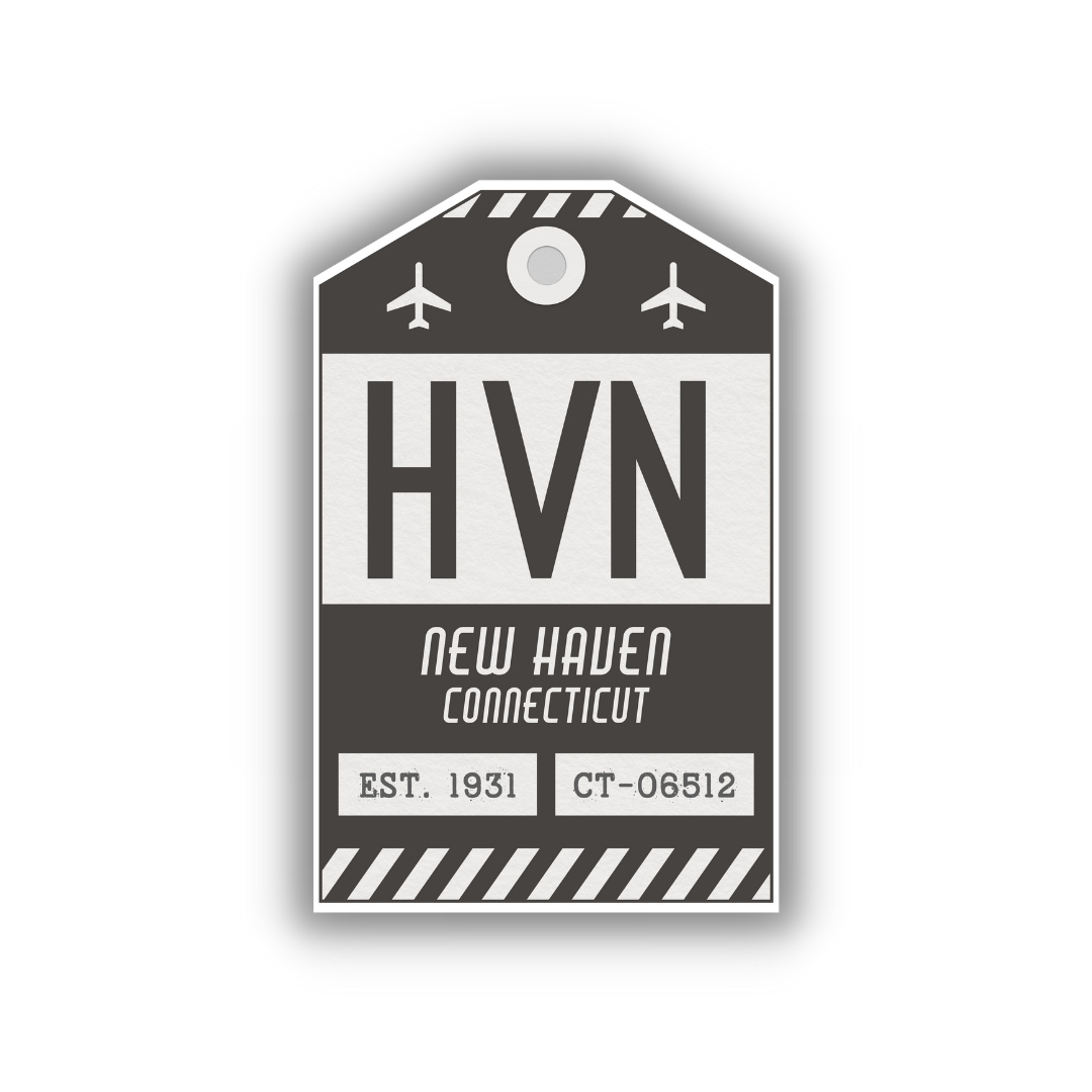 HVN Vintage Luggage Tag Sticker