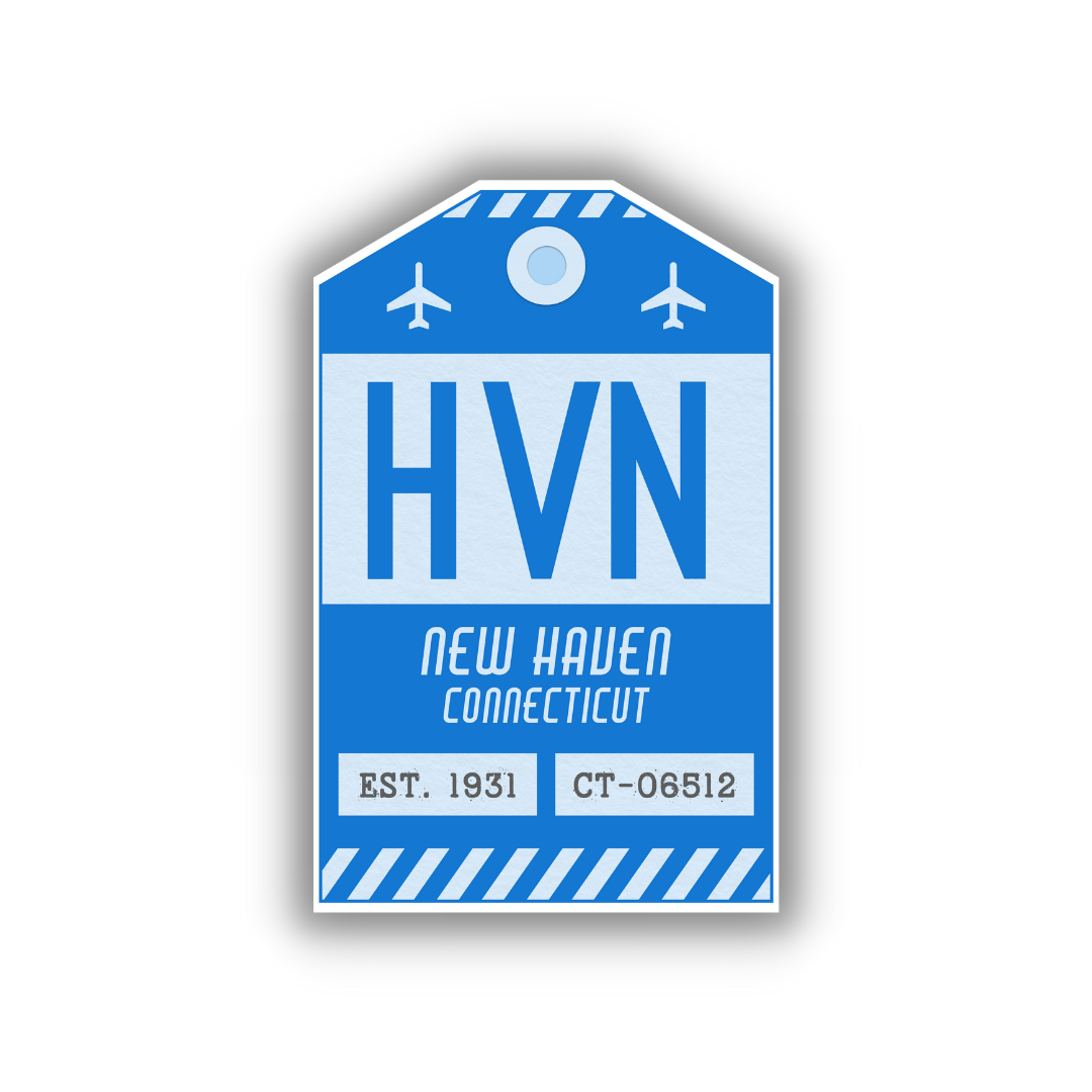HVN Vintage Luggage Tag Sticker