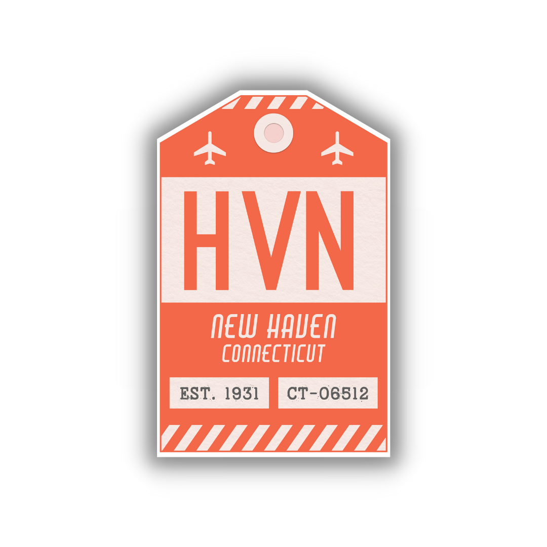 HVN Vintage Luggage Tag Sticker