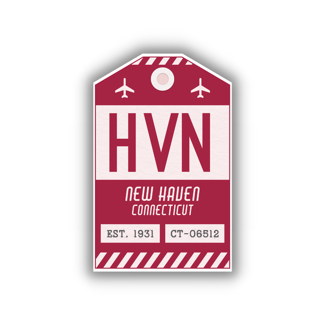 HVN Vintage Luggage Tag Sticker