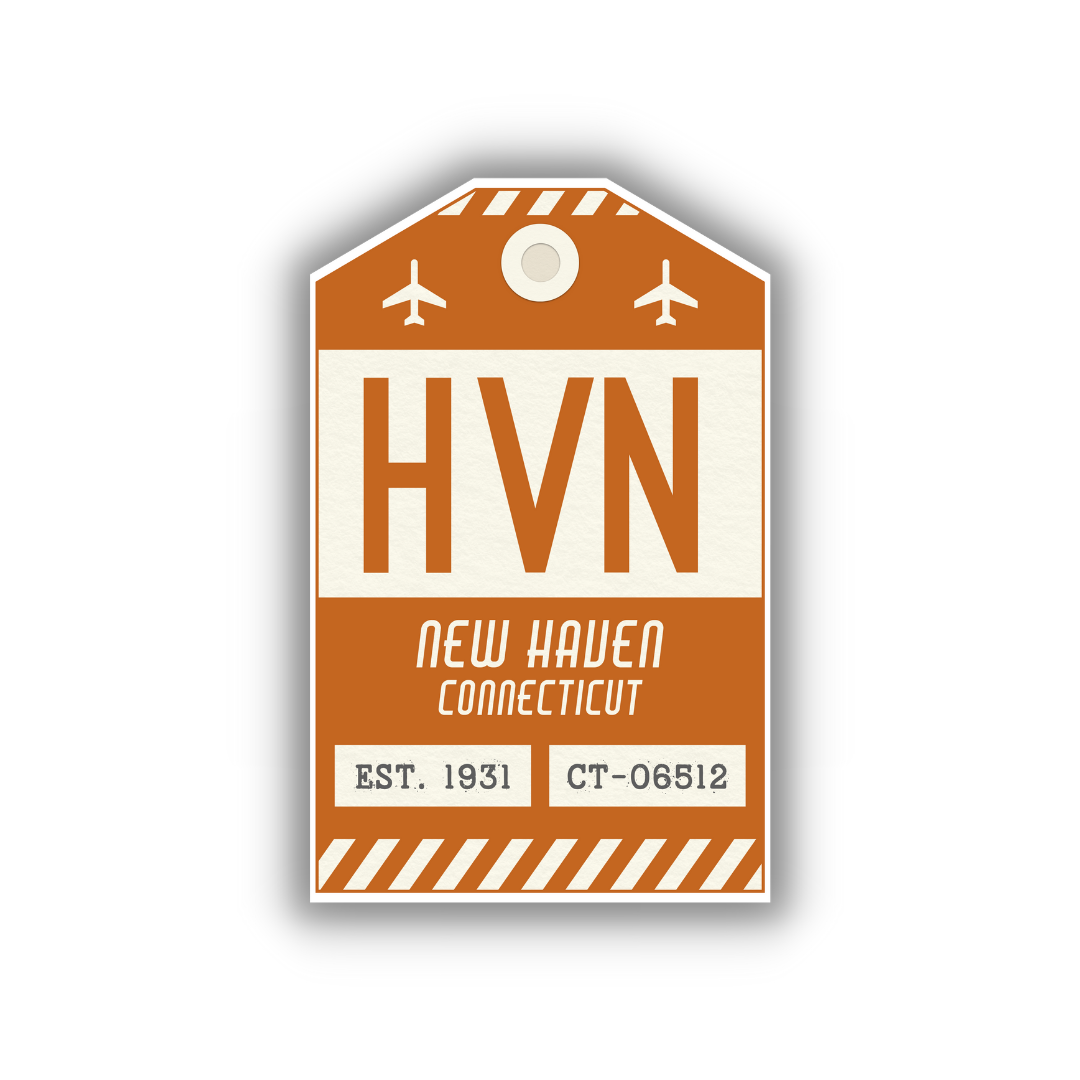 HVN Vintage Luggage Tag Sticker