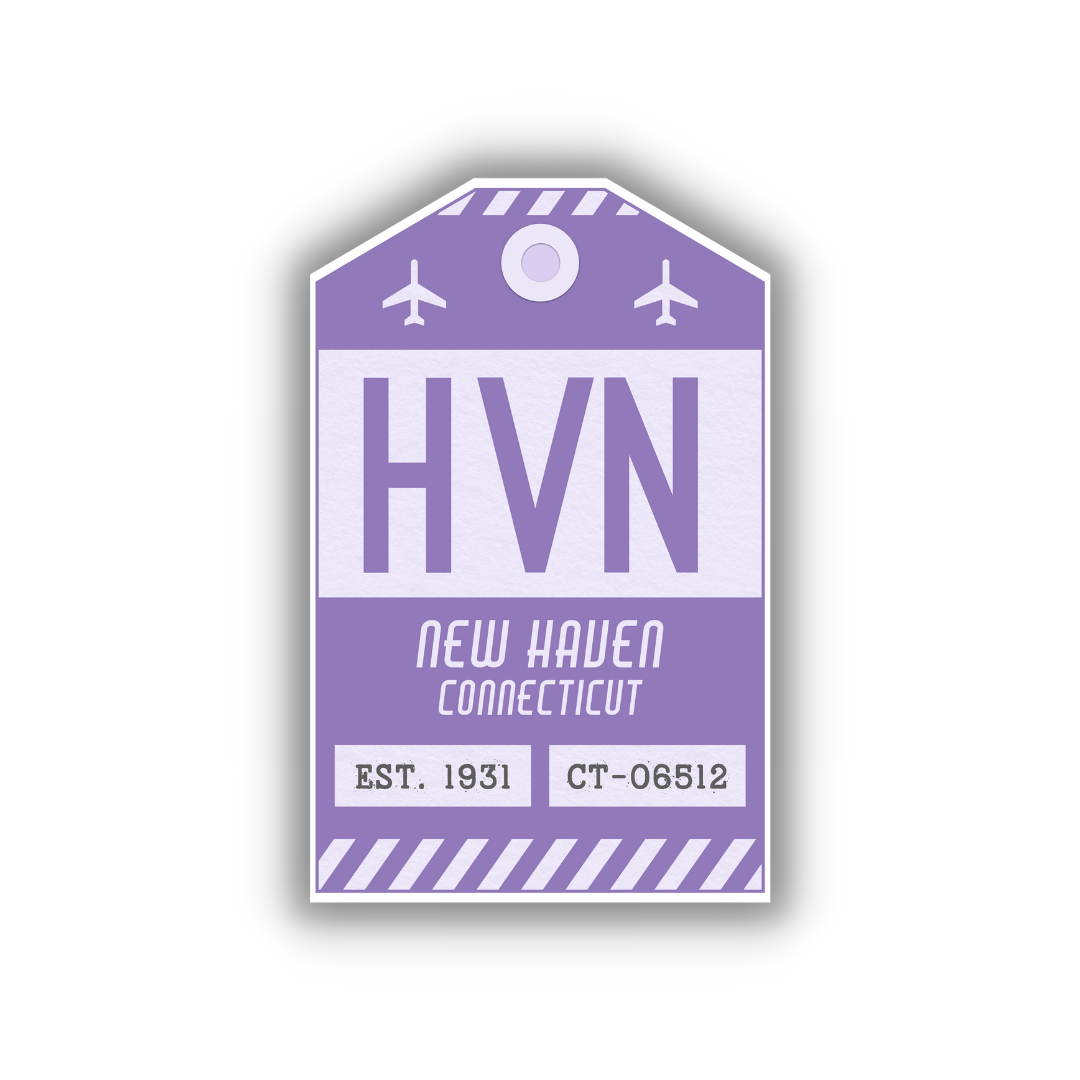 HVN Vintage Luggage Tag Sticker