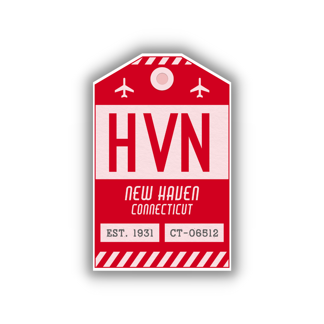 HVN Vintage Luggage Tag Sticker