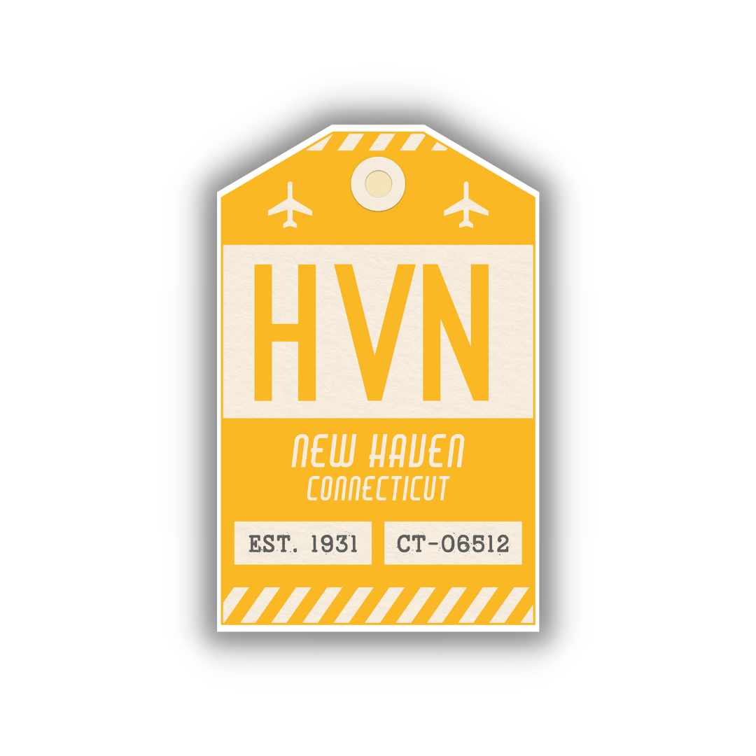 HVN Vintage Luggage Tag Sticker