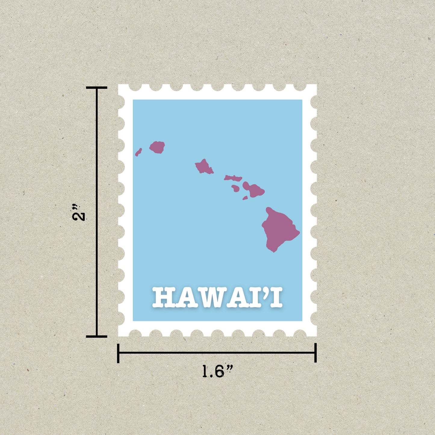 Hawai'i Stamp Sticker