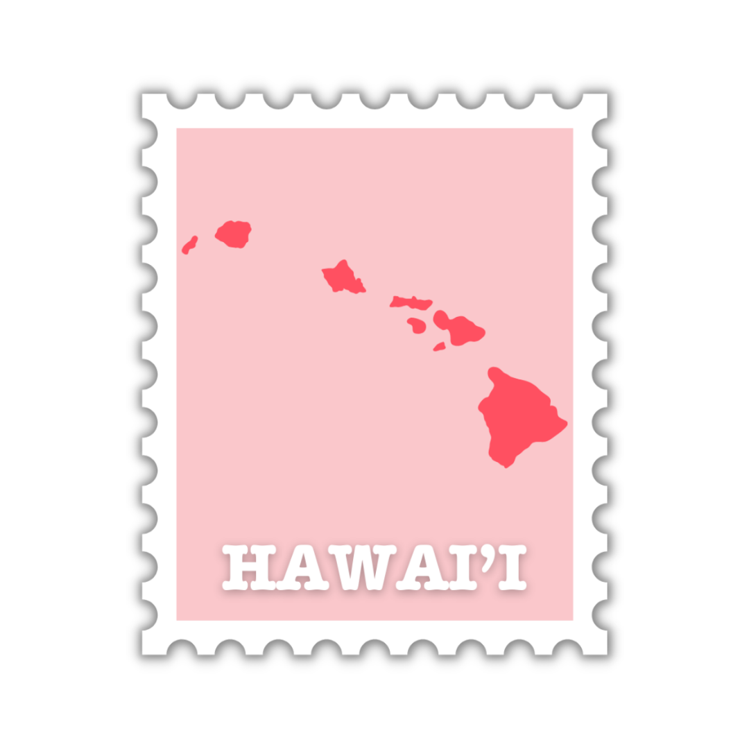 Hawai'i Stamp Sticker