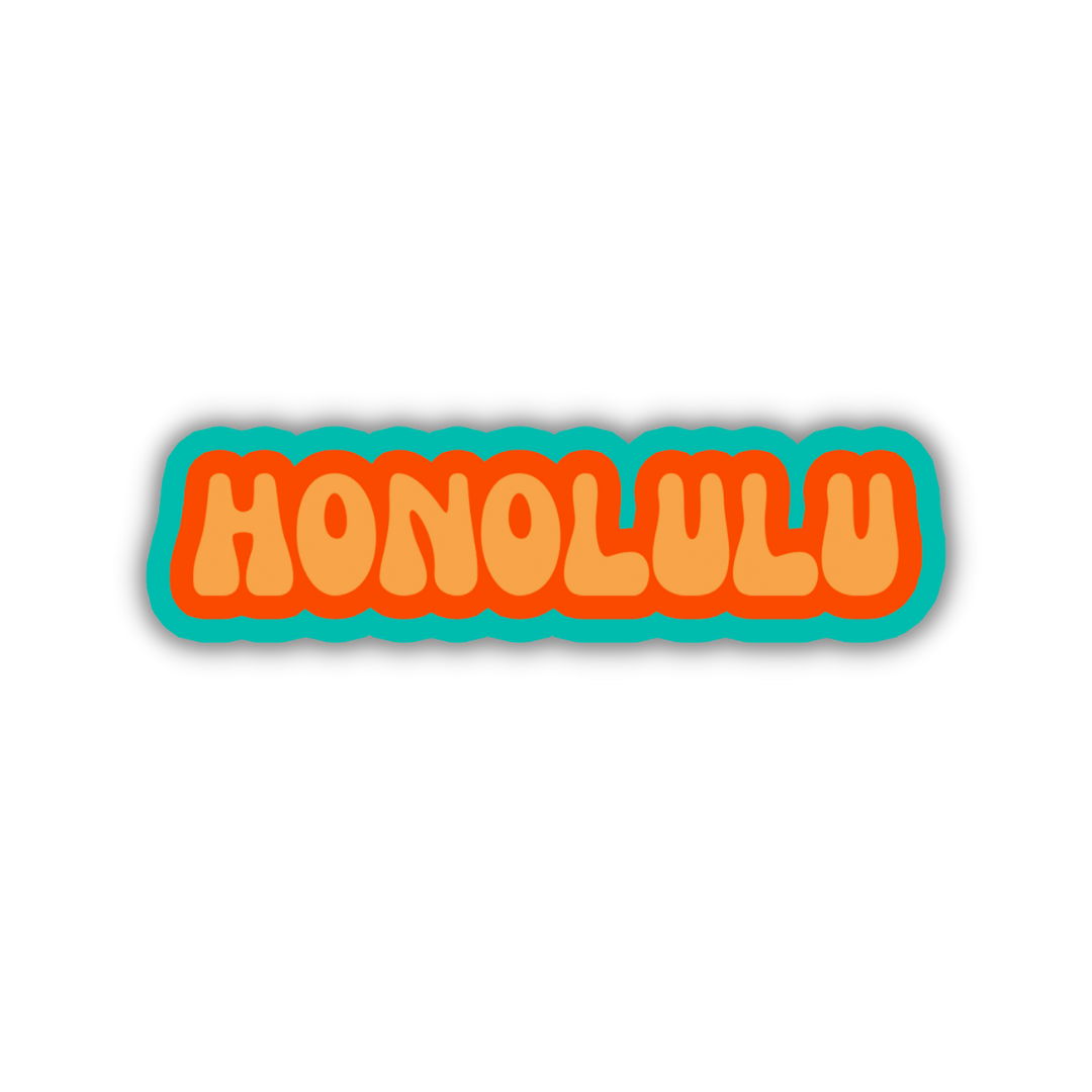 Honolulu Cloud Sticker