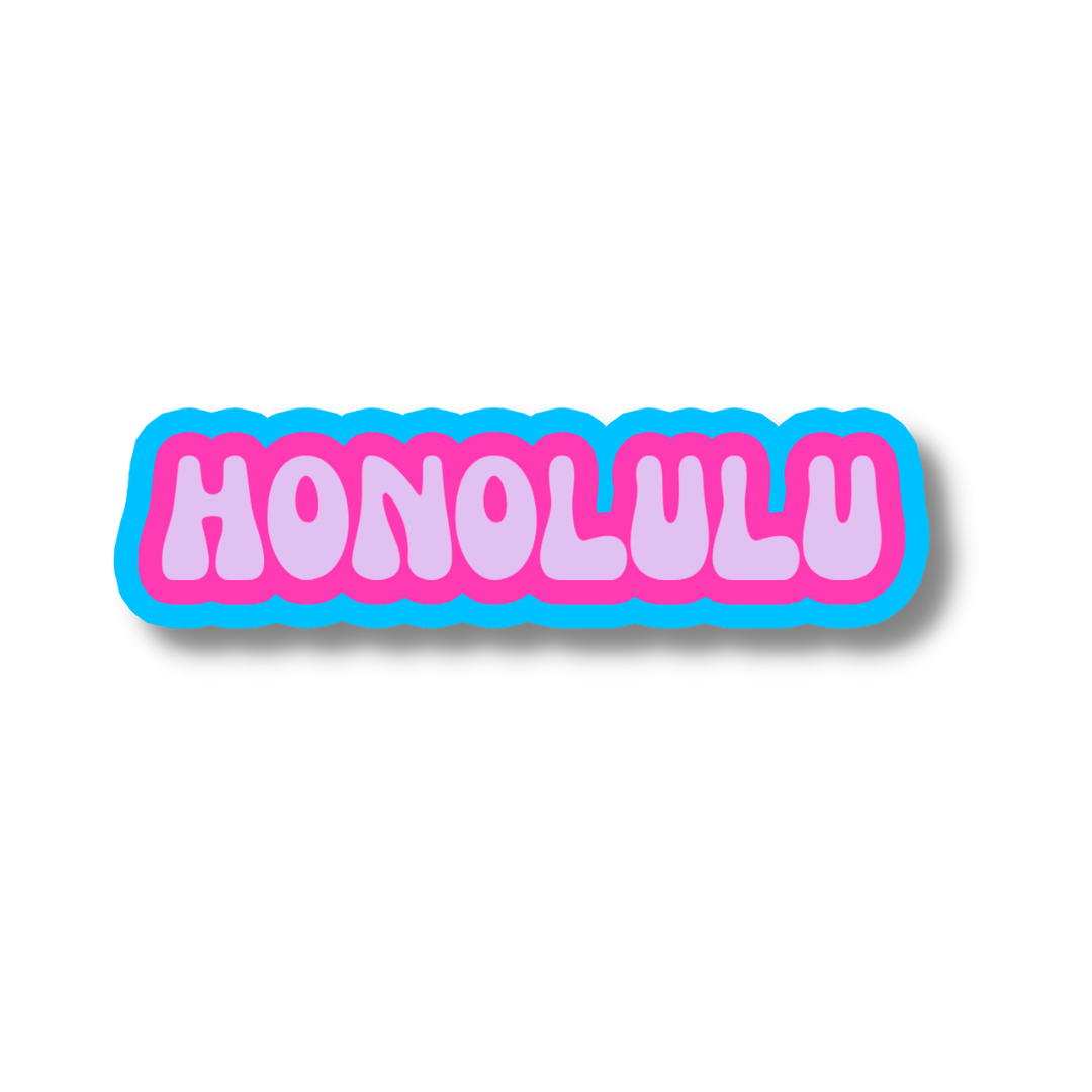 Honolulu Cloud Sticker