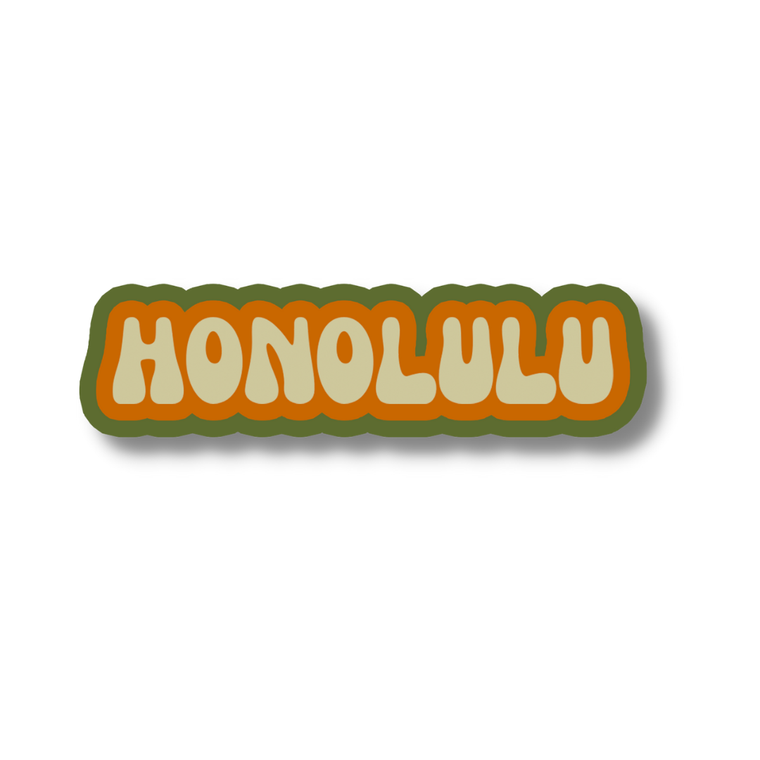Honolulu Cloud Sticker