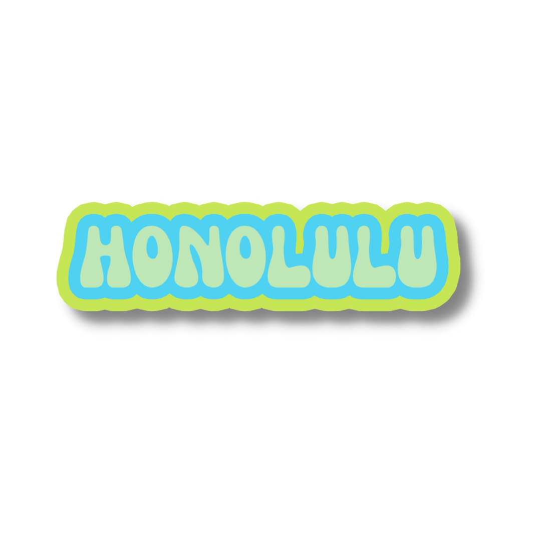 Honolulu Cloud Sticker