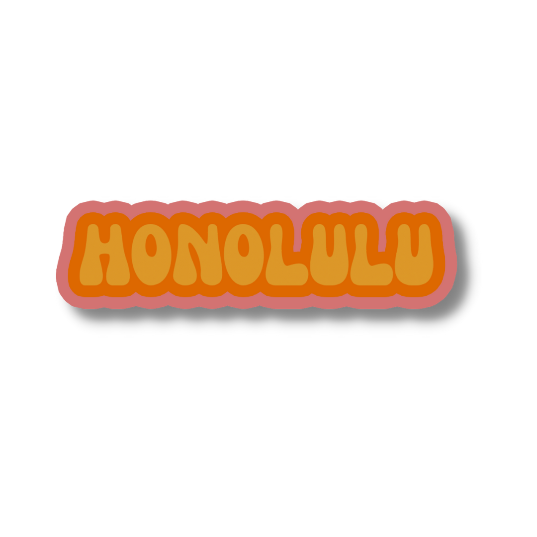 Honolulu Cloud Sticker