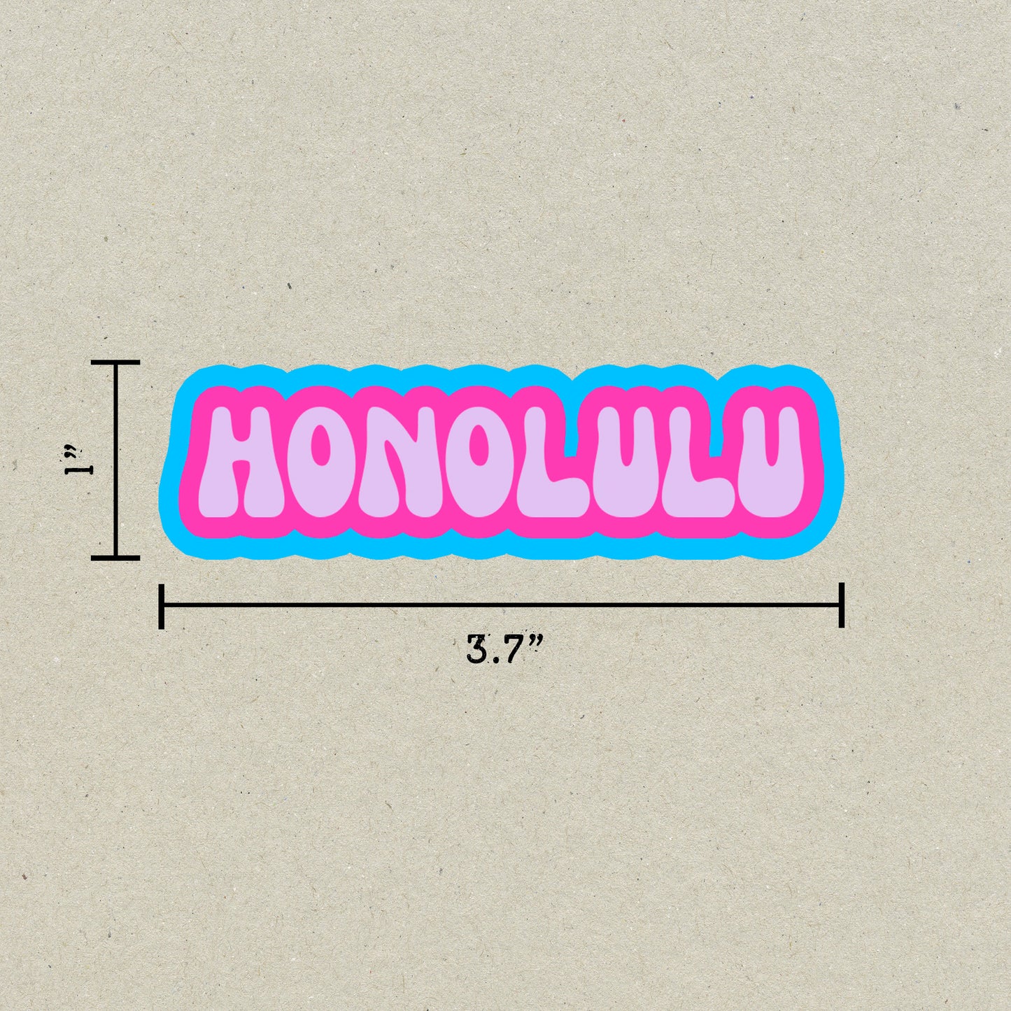 Honolulu Cloud Sticker