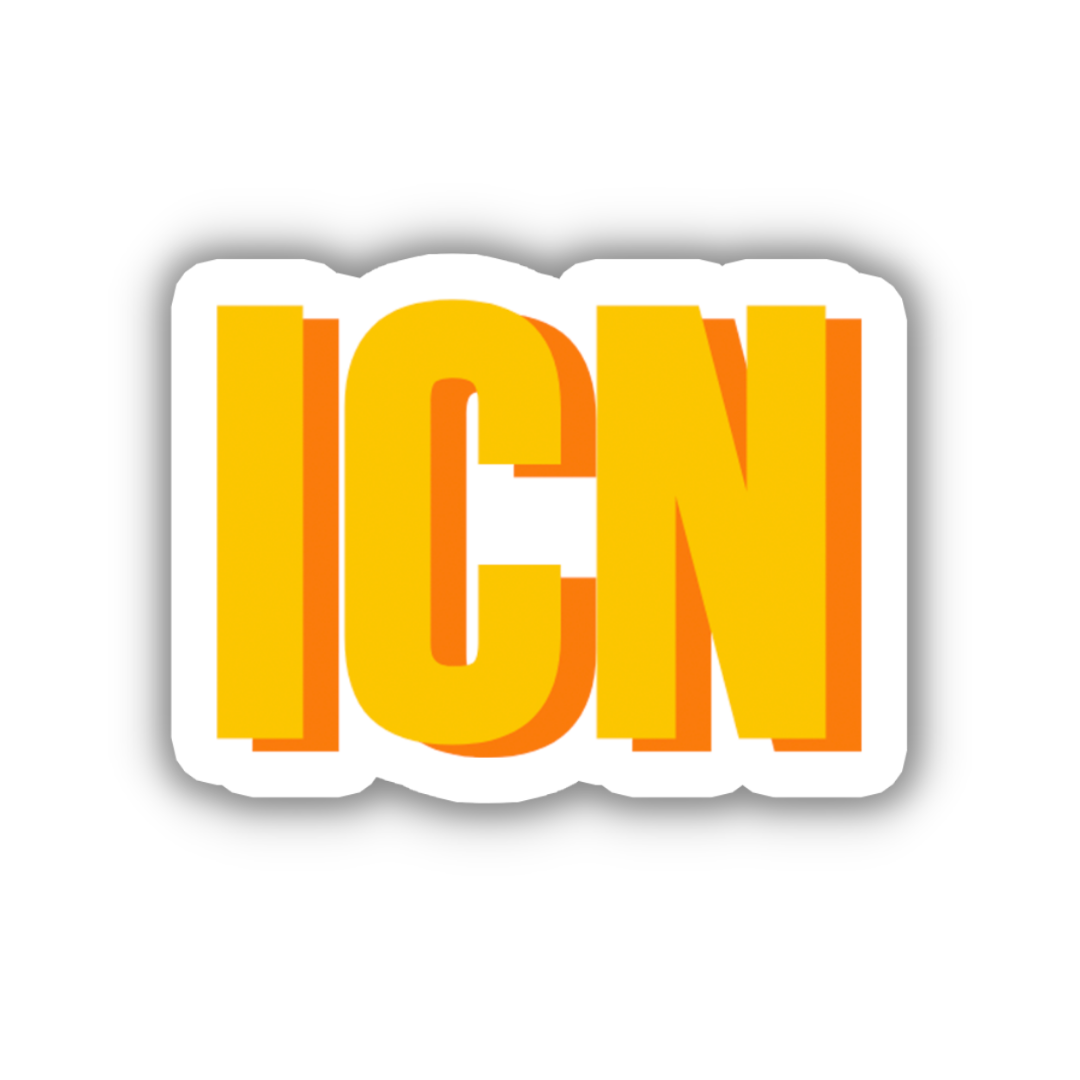 ICN Double Layered Sticker