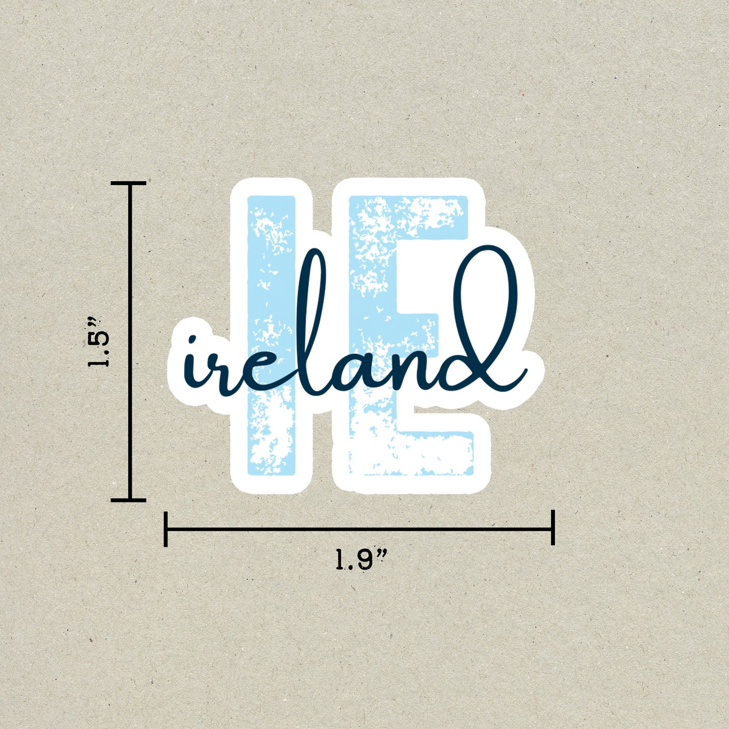 Ireland Country Code Sticker