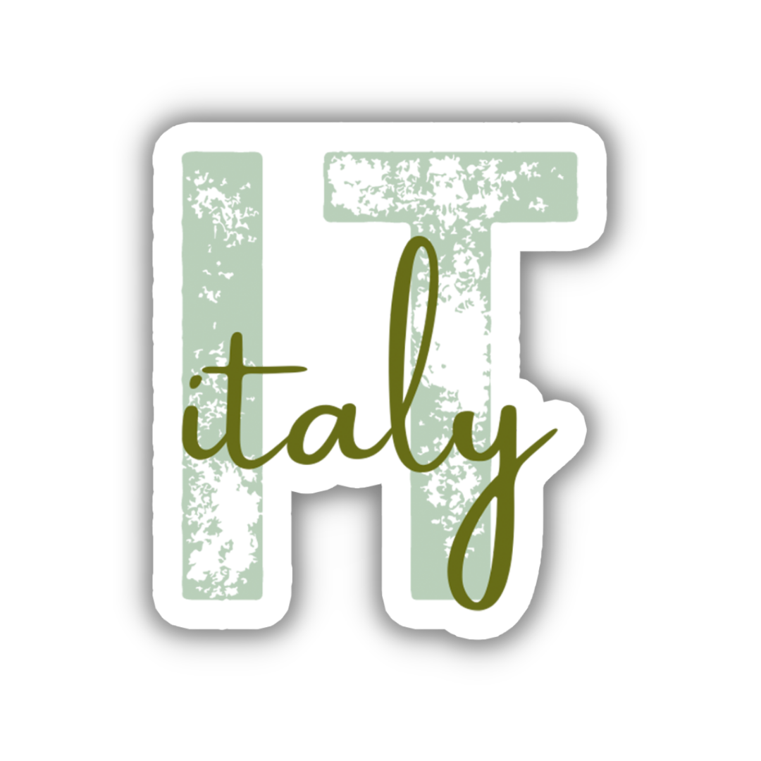 Italy Country Code Sticker