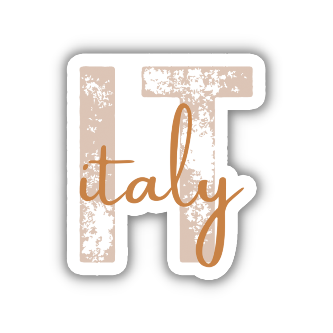 Italy Country Code Sticker