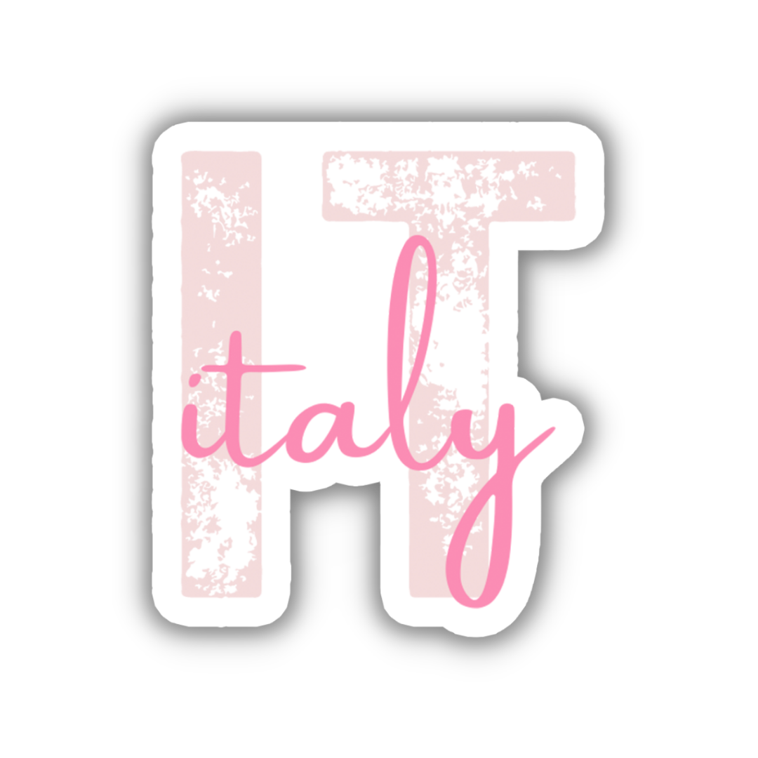 Italy Country Code Sticker