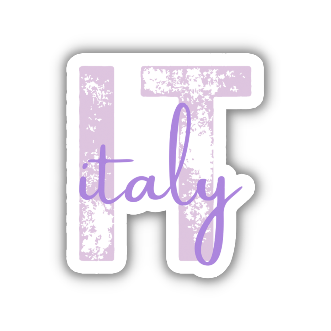Italy Country Code Sticker