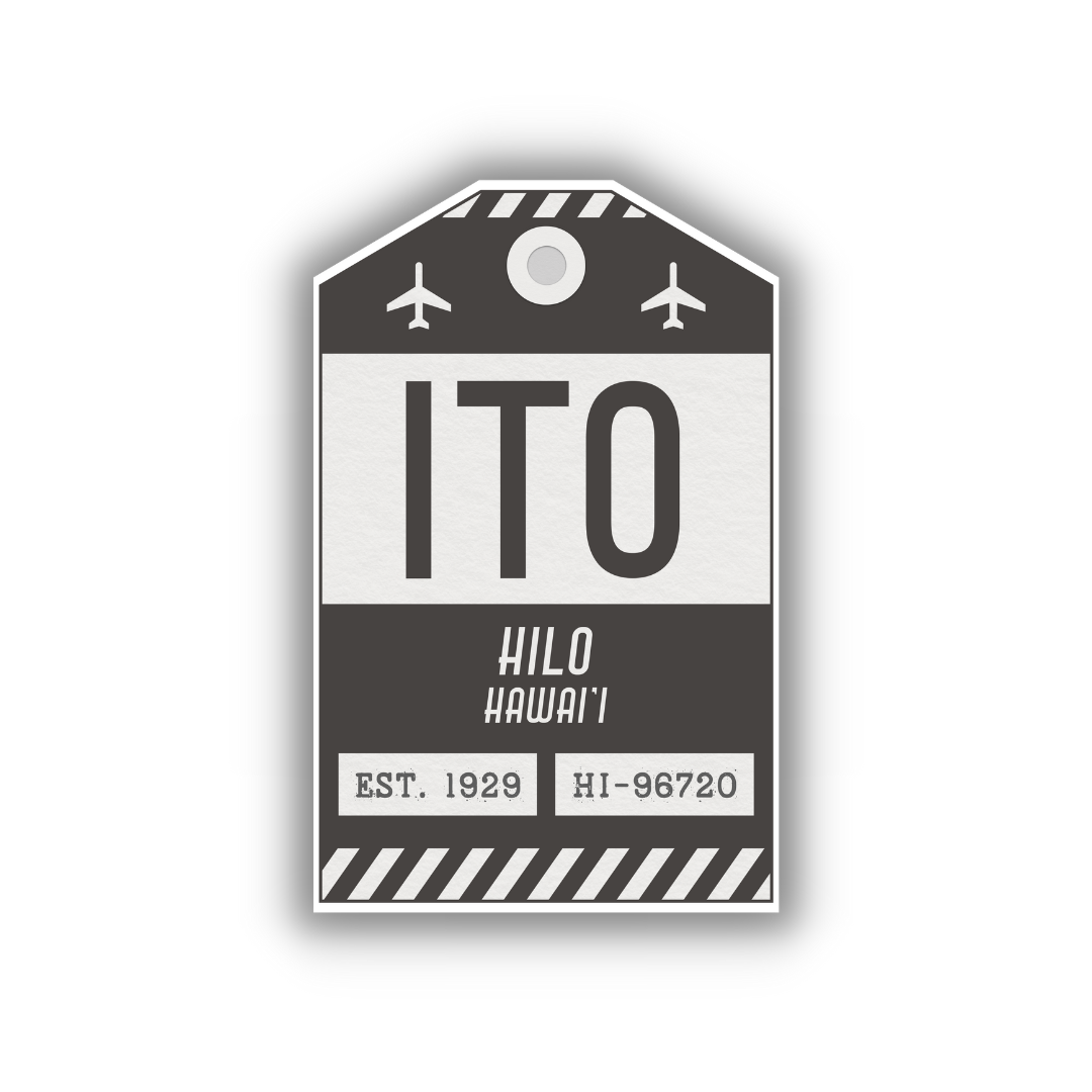 ITO Vintage Luggage Tag Sticker
