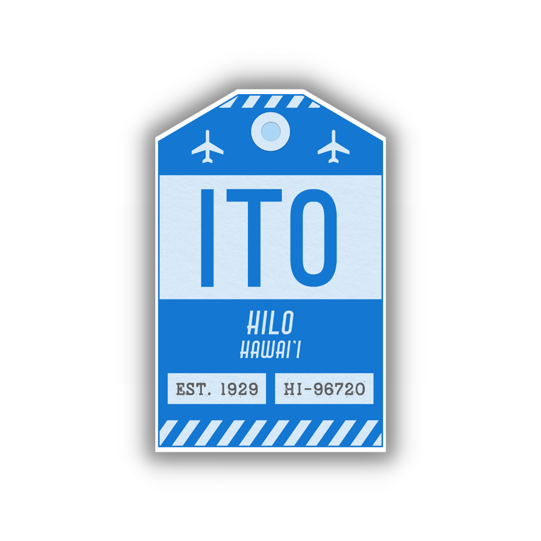 ITO Vintage Luggage Tag Sticker
