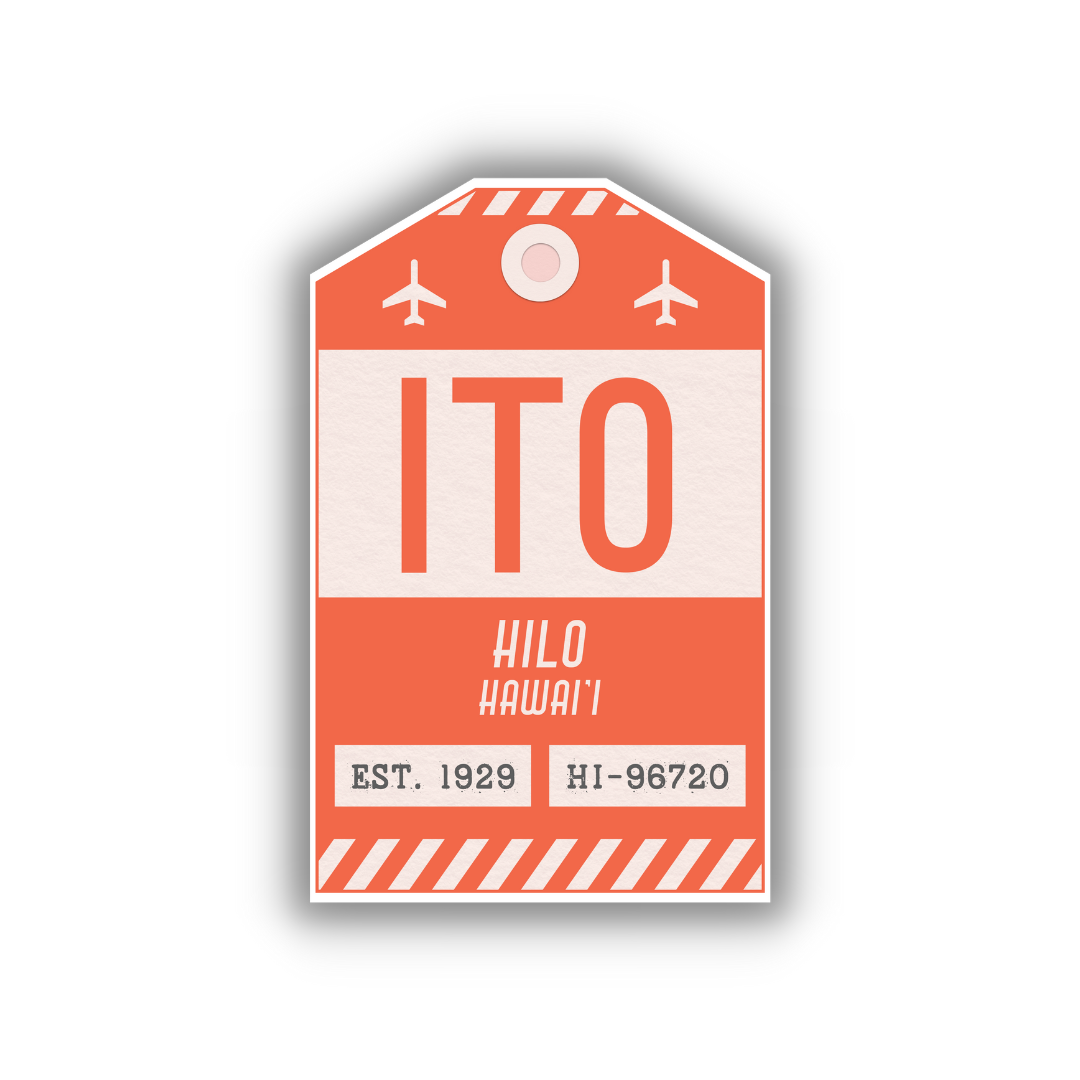 ITO Vintage Luggage Tag Sticker