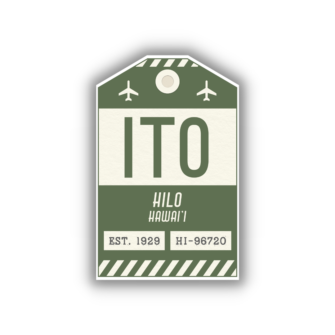 ITO Vintage Luggage Tag Sticker