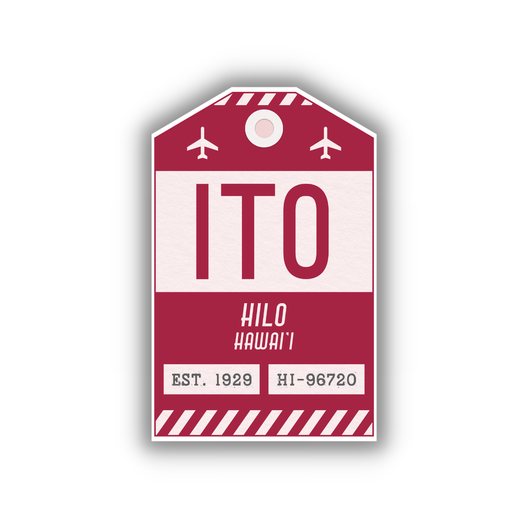 ITO Vintage Luggage Tag Sticker