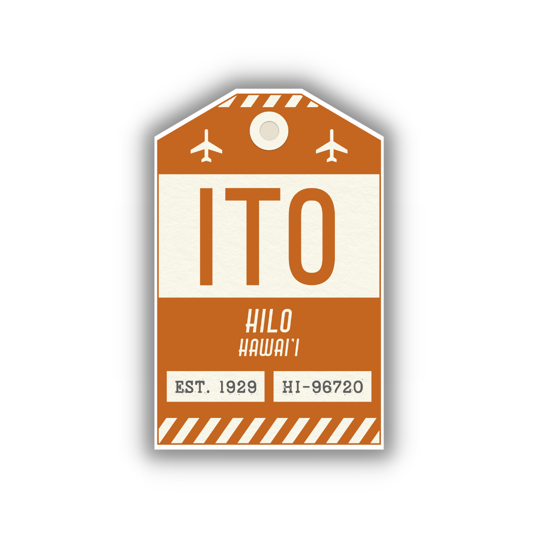 ITO Vintage Luggage Tag Sticker