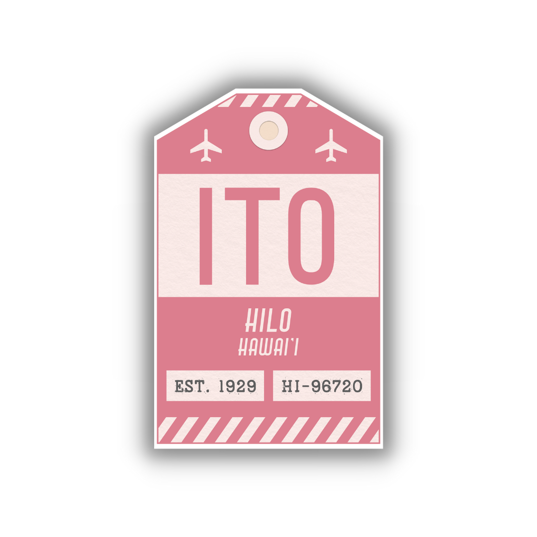ITO Vintage Luggage Tag Sticker