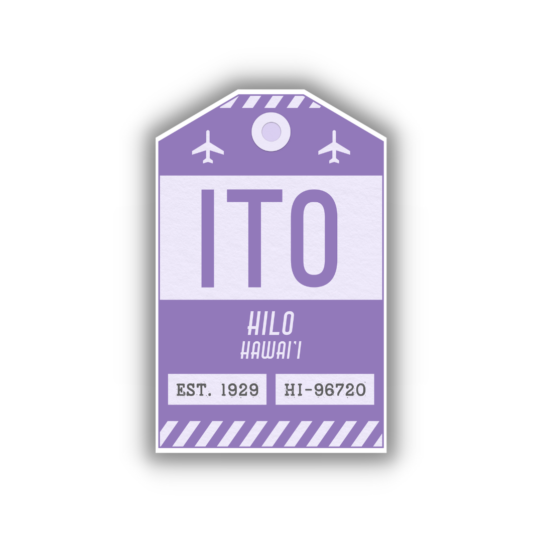 ITO Vintage Luggage Tag Sticker
