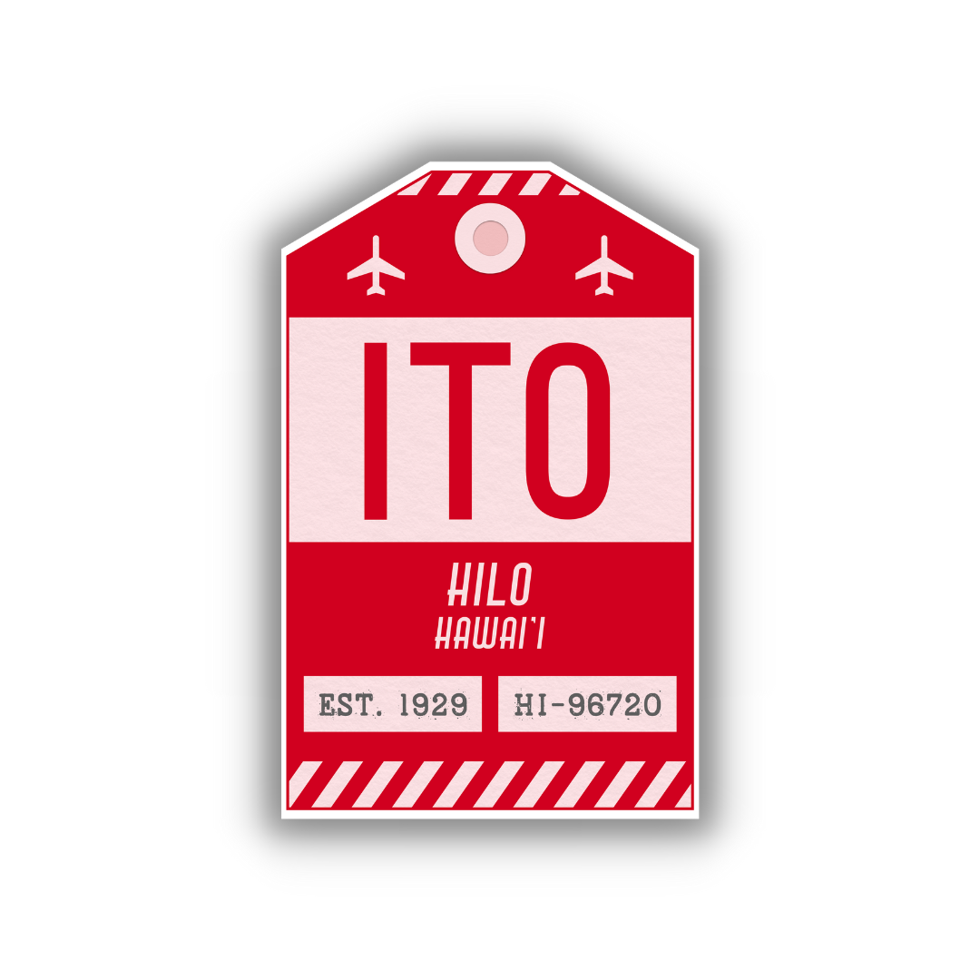 ITO Vintage Luggage Tag Sticker