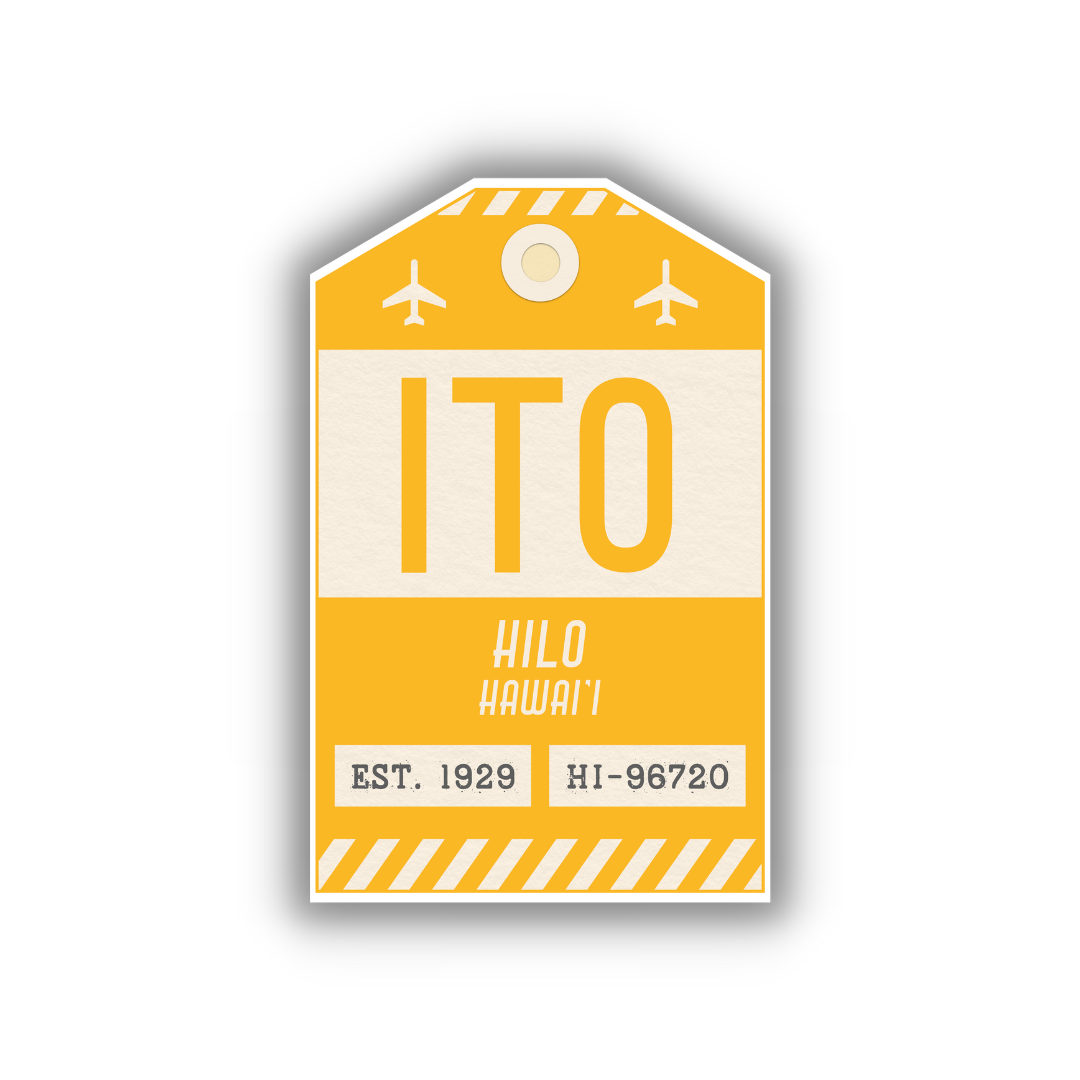 ITO Vintage Luggage Tag Sticker