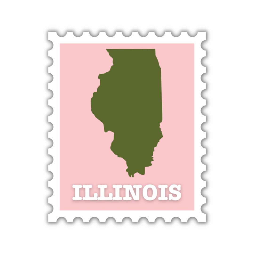 Illinois Stamp Sticker
