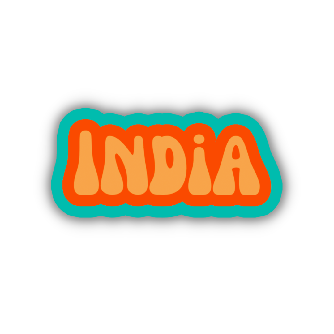 India Cloud Sticker