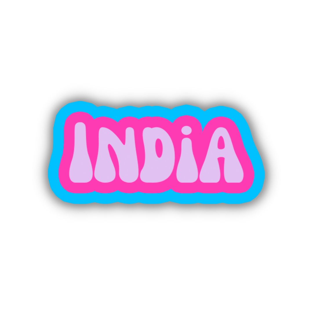 India Cloud Sticker