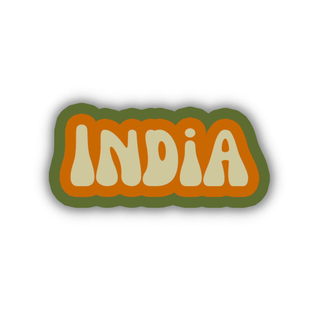 India Cloud Sticker