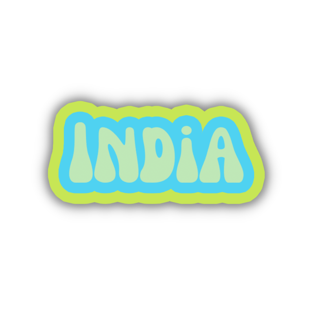 India Cloud Sticker