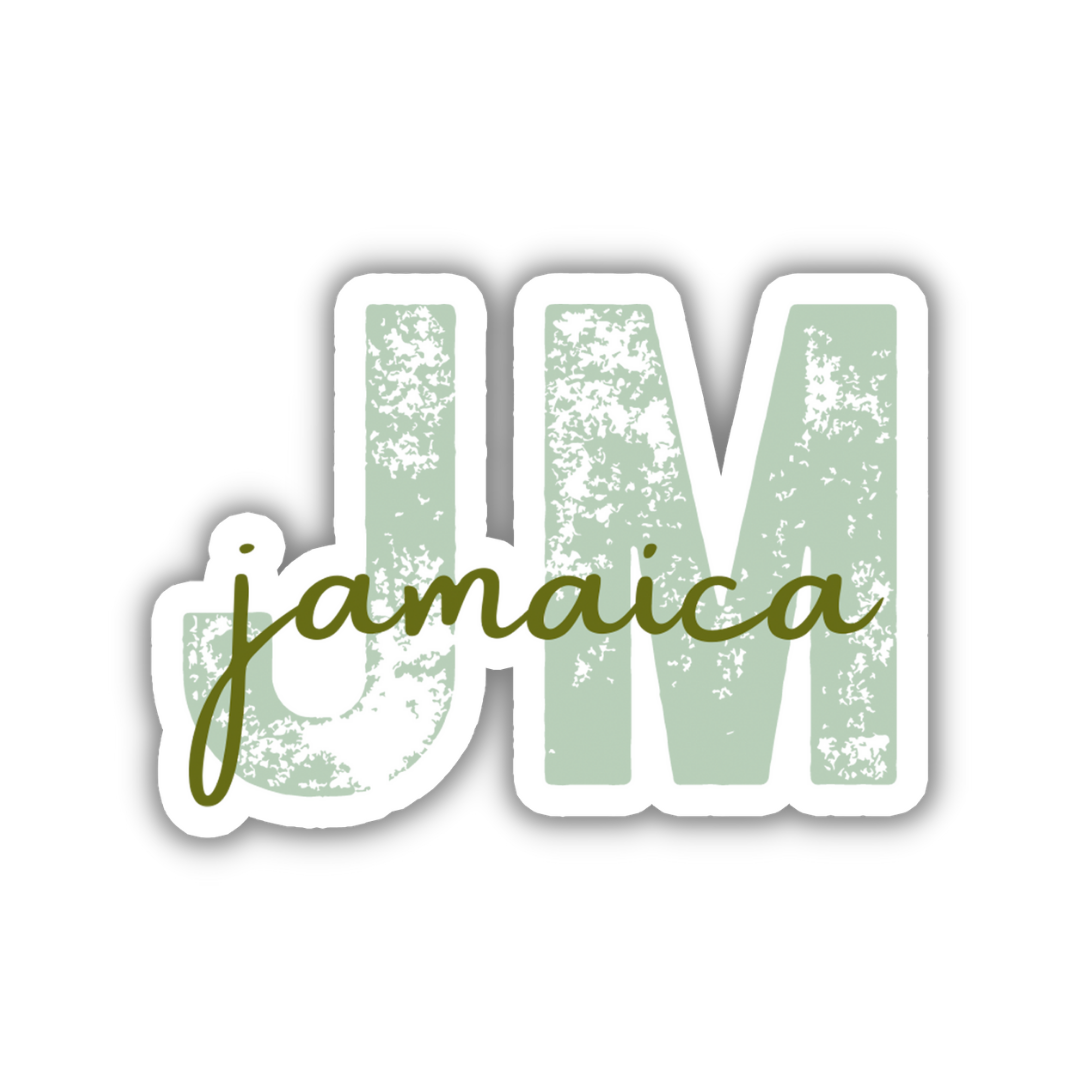 Jamaica Country Code Sticker