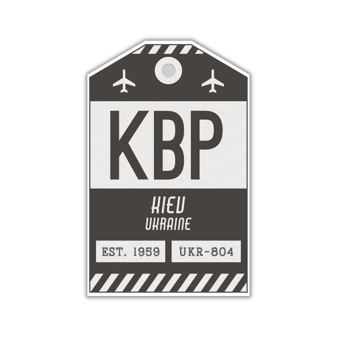 KBP Vintage Luggage Tag Sticker
