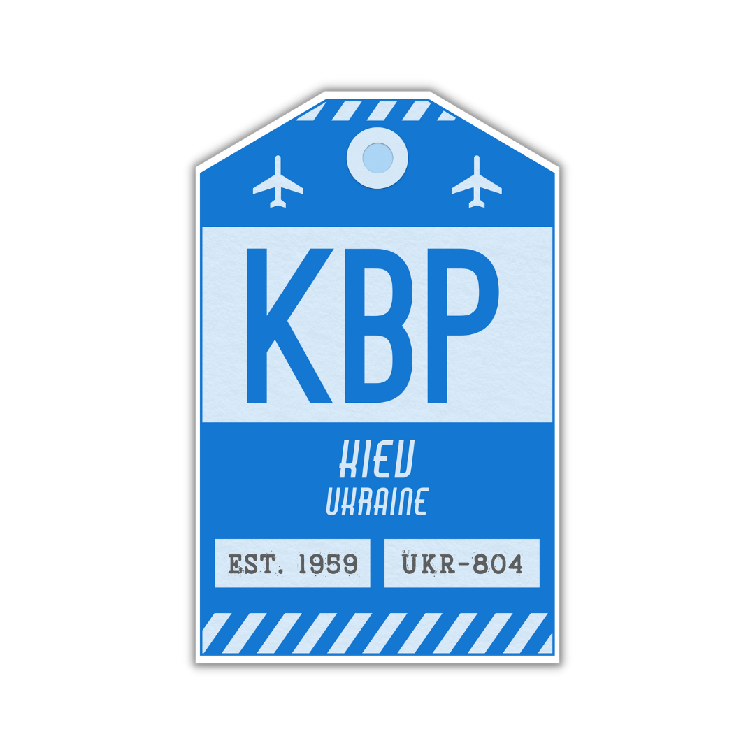 KBP Vintage Luggage Tag Sticker