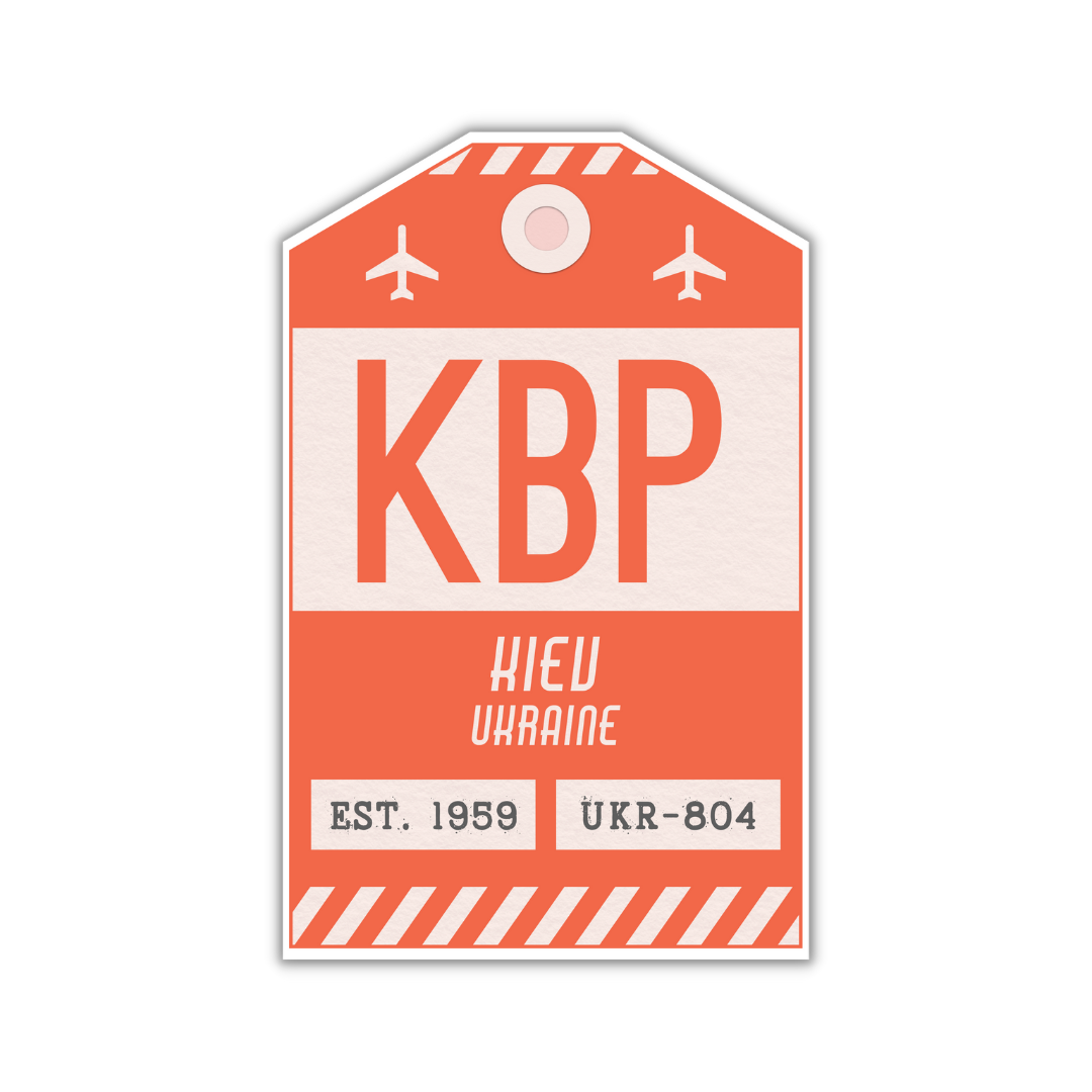 KBP Vintage Luggage Tag Sticker