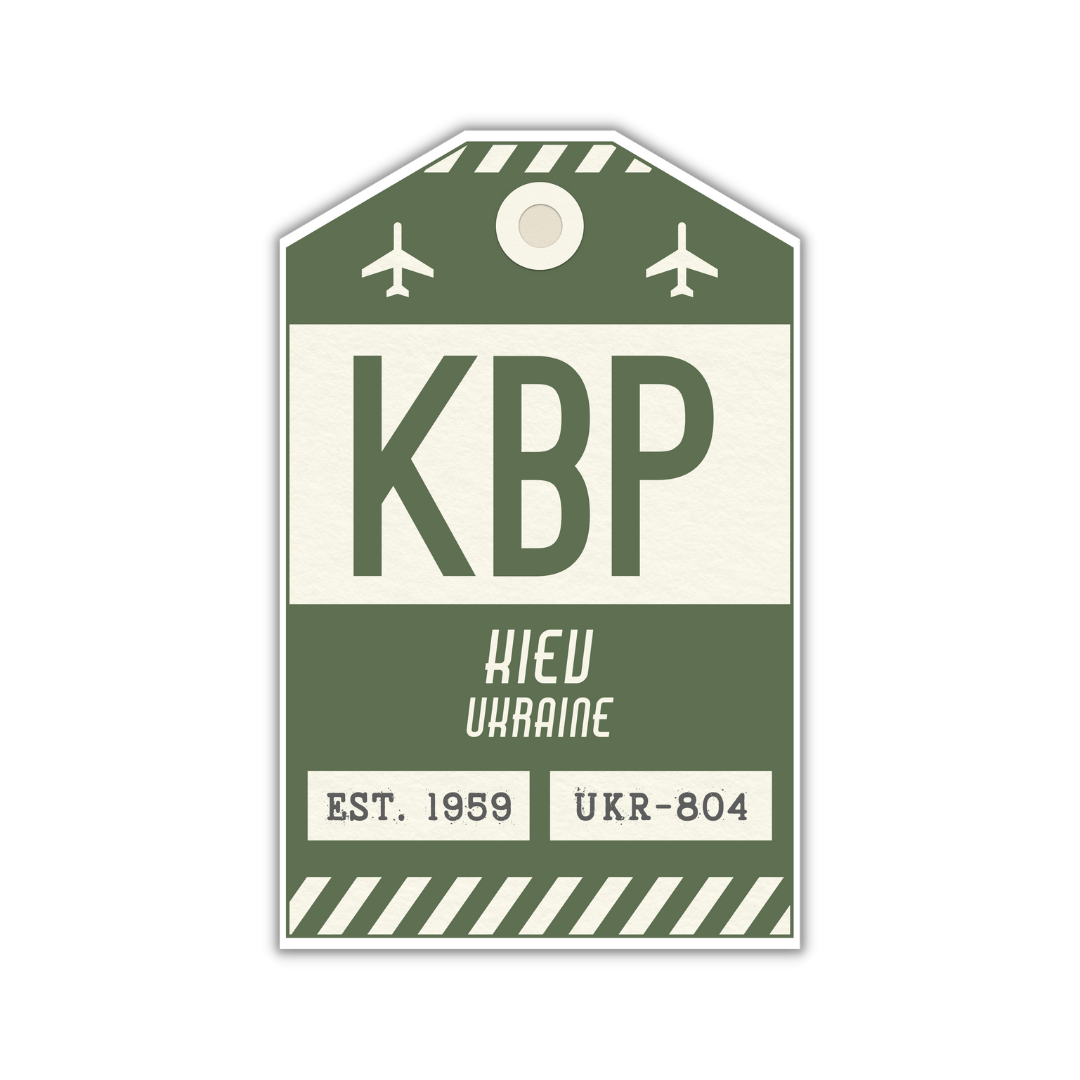 KBP Vintage Luggage Tag Sticker