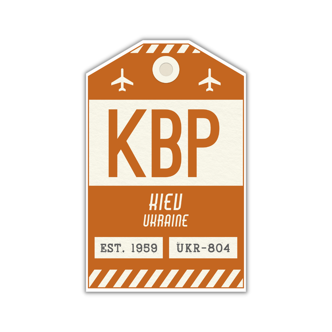 KBP Vintage Luggage Tag Sticker