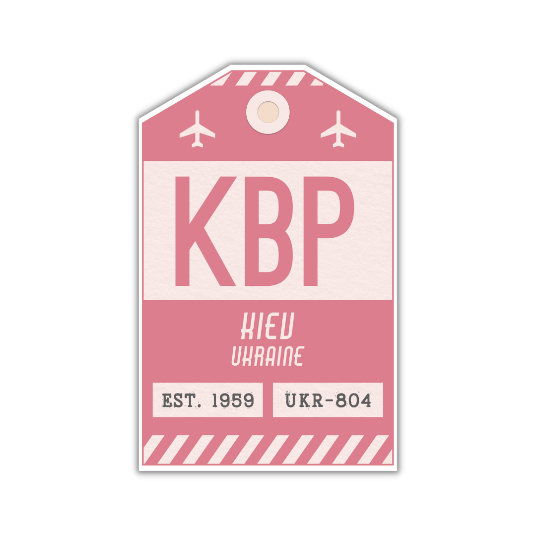 KBP Vintage Luggage Tag Sticker