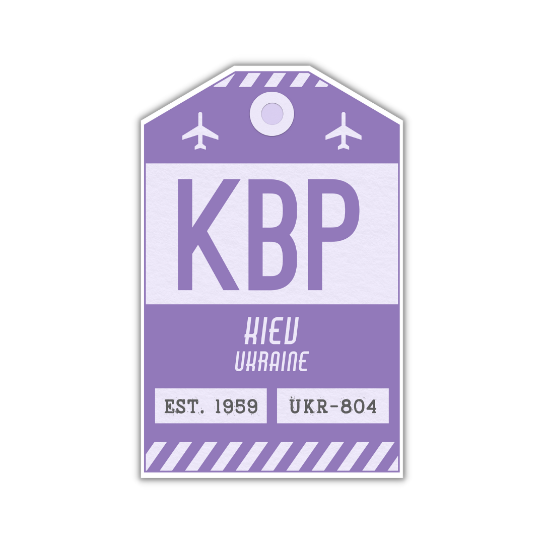 KBP Vintage Luggage Tag Sticker